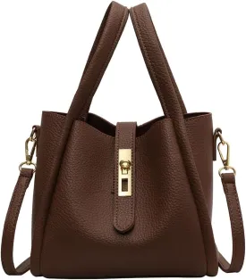 Vintage Bucket Bags Bucket Crossbody Purses For Women Small Trendy Bucket Handbag Mini Faux Leather Top Handle Bag