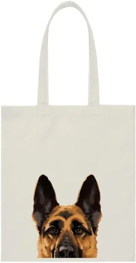 WIRESTER Reusable Canvas Tote Bag for Women Girls, Grocery Shopping Bag, Shoulder Bag, Travel Tote Bag, Dog Cat Animal