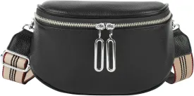 Women Girls Faux Leather Fanny Pack Waist Bag Chest Bag Crossbody Shoulder Bag