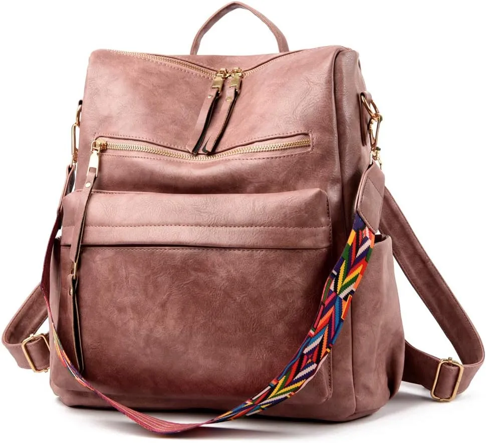 Women's Fashion Backpack Purse Multipurpose Design Convertible Satchel Handbags Shoulder Bag Travel bag