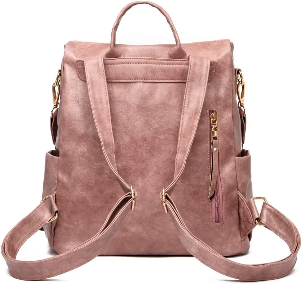 Women's Fashion Backpack Purse Multipurpose Design Convertible Satchel Handbags Shoulder Bag Travel bag