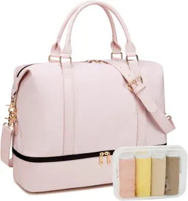 Womens Travel Weekender Bag Canvas Carry on Overnight Tote Luggage Duffel Beach Bags