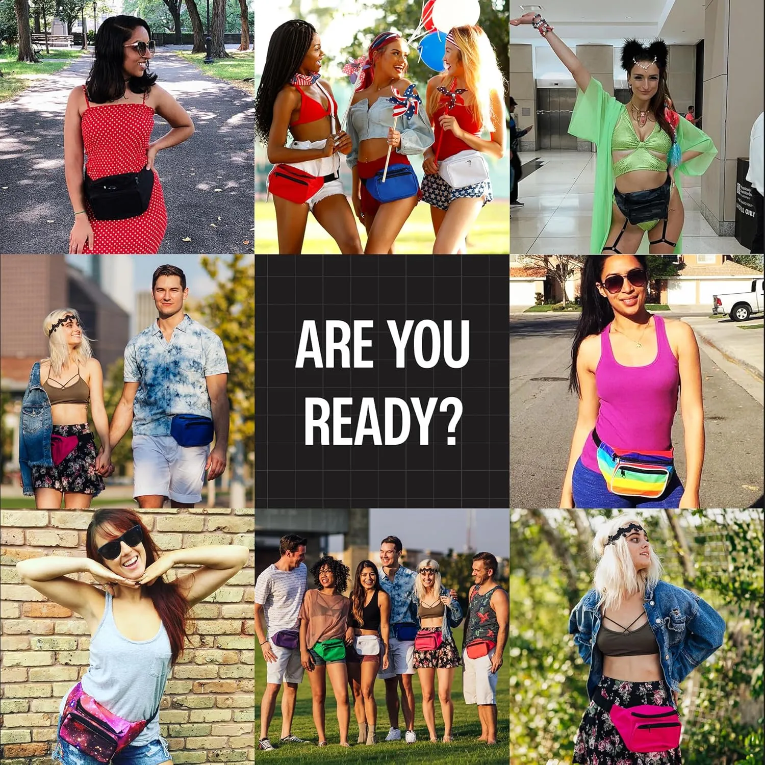 Yellow Fanny Pack Belt Bag I Mens Fanny Packs for Women Fashionable - Crossbody Bag Bum bag Waist Bag Waist Pack - Hands Free for Hiking, Running, Travel, Waterproof and more