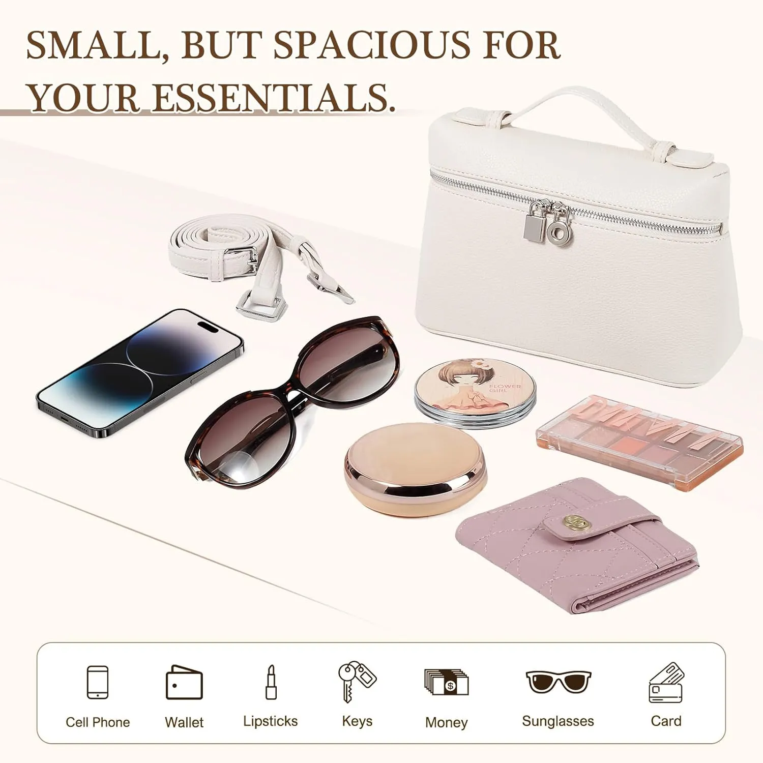 YIKOEE Luxury Designer Handbags for Women Crossbody Top Handle Purse